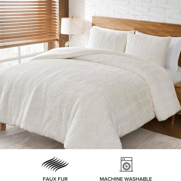 UGG 13712 Alondra King Comforter Set Soft Cozy Bedding Faux Fur - Picture 1 of 8